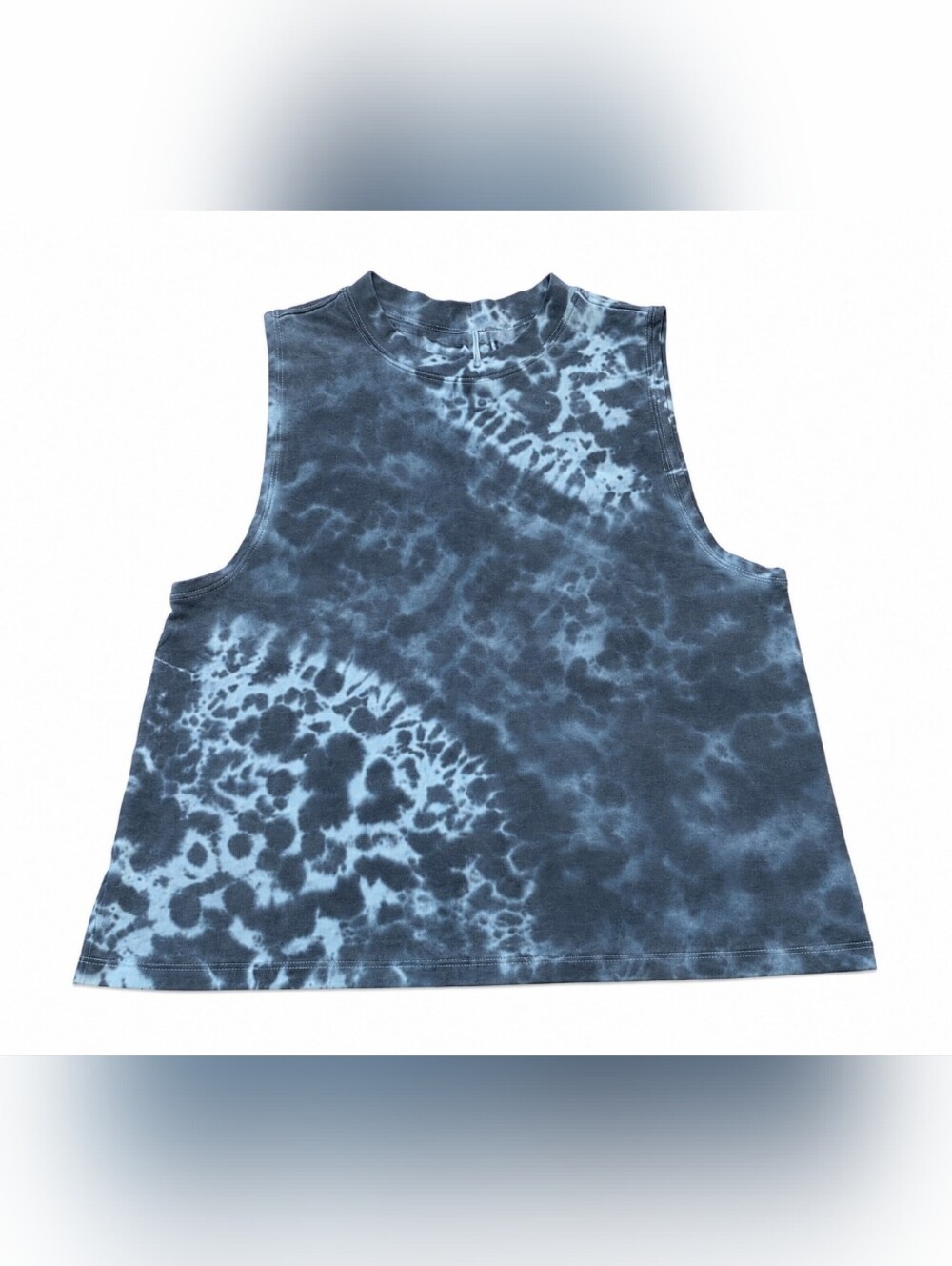 Lululemon Women’s 8 Gray Blue Tie Dye Muscle Tank Sleeveless Top